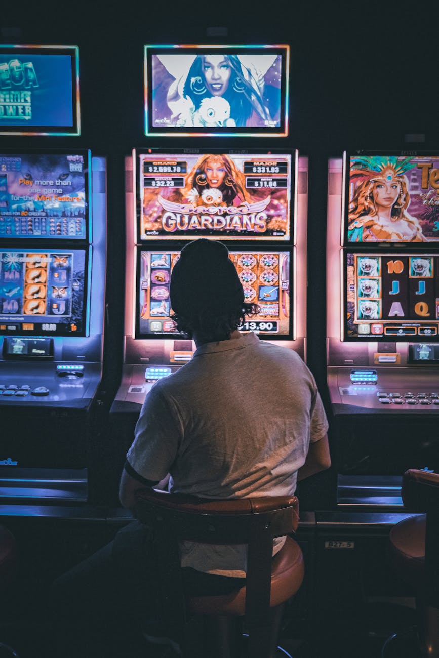 Vibrant slot-inspired game interface
